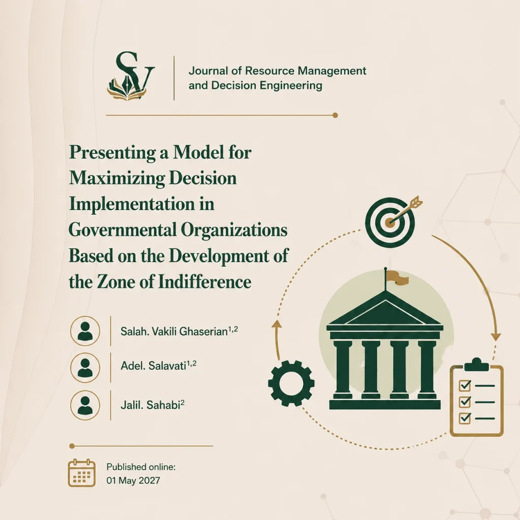 Presenting a Model for Maximizing Decision Implementation in Governmental Organizations Based on the Development of the Zone of Indifference